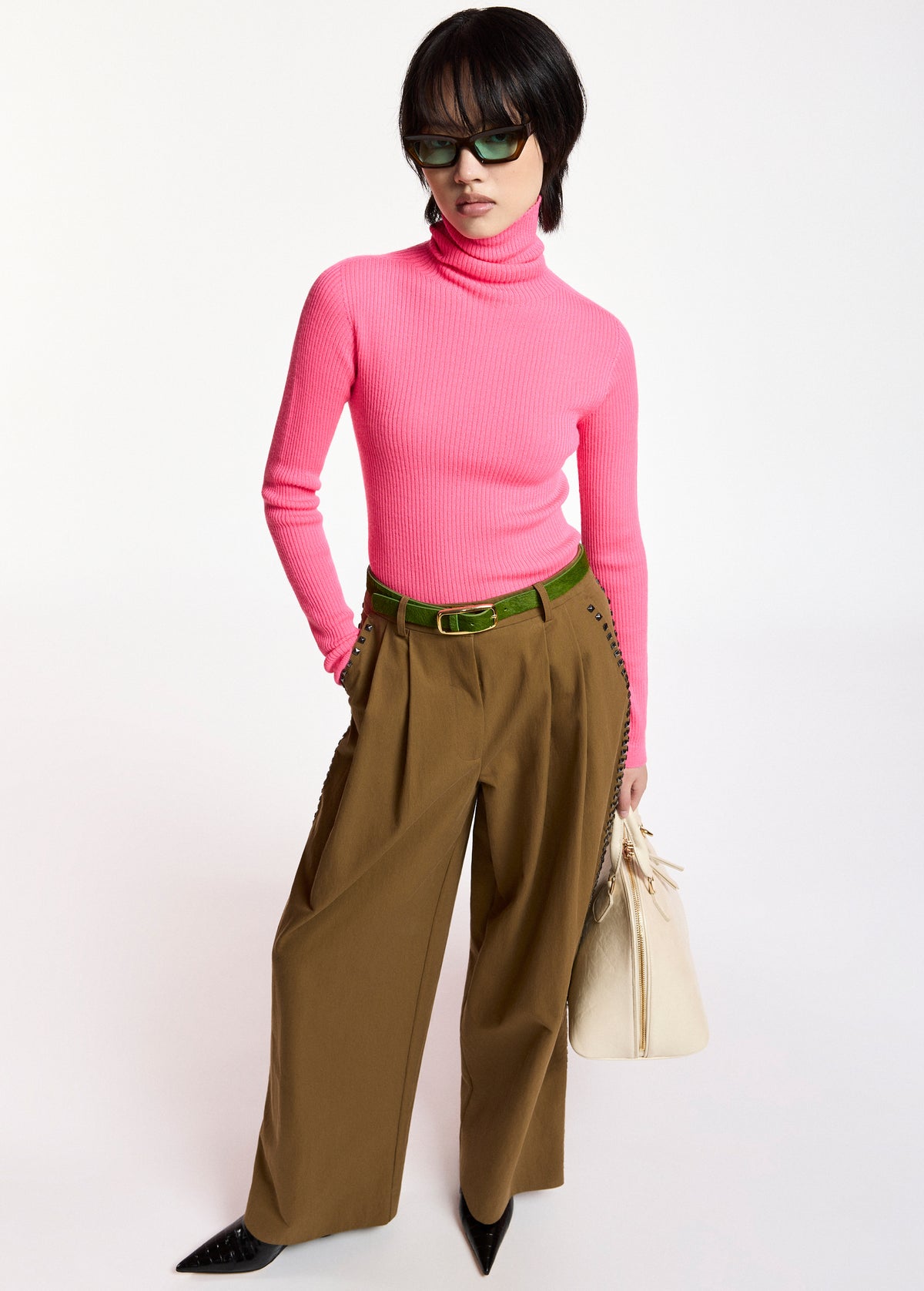 ESSENTIEL ANTWERP PINK KELMUSE2 KNITTED PULLOVER 226