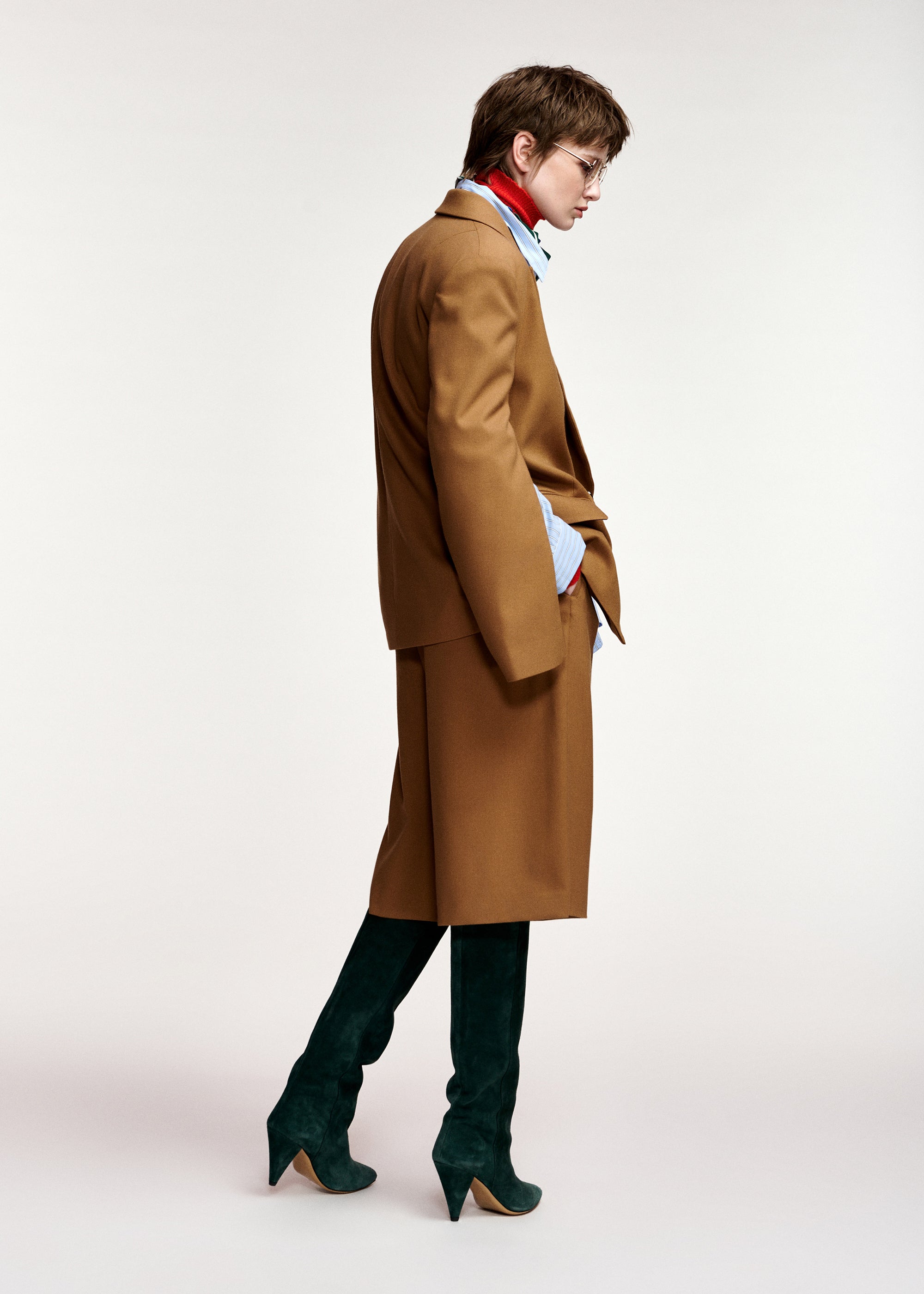 ESSENTIEL ANTWERP BEIGE KENDRA OVERSIZED BLAZER 226