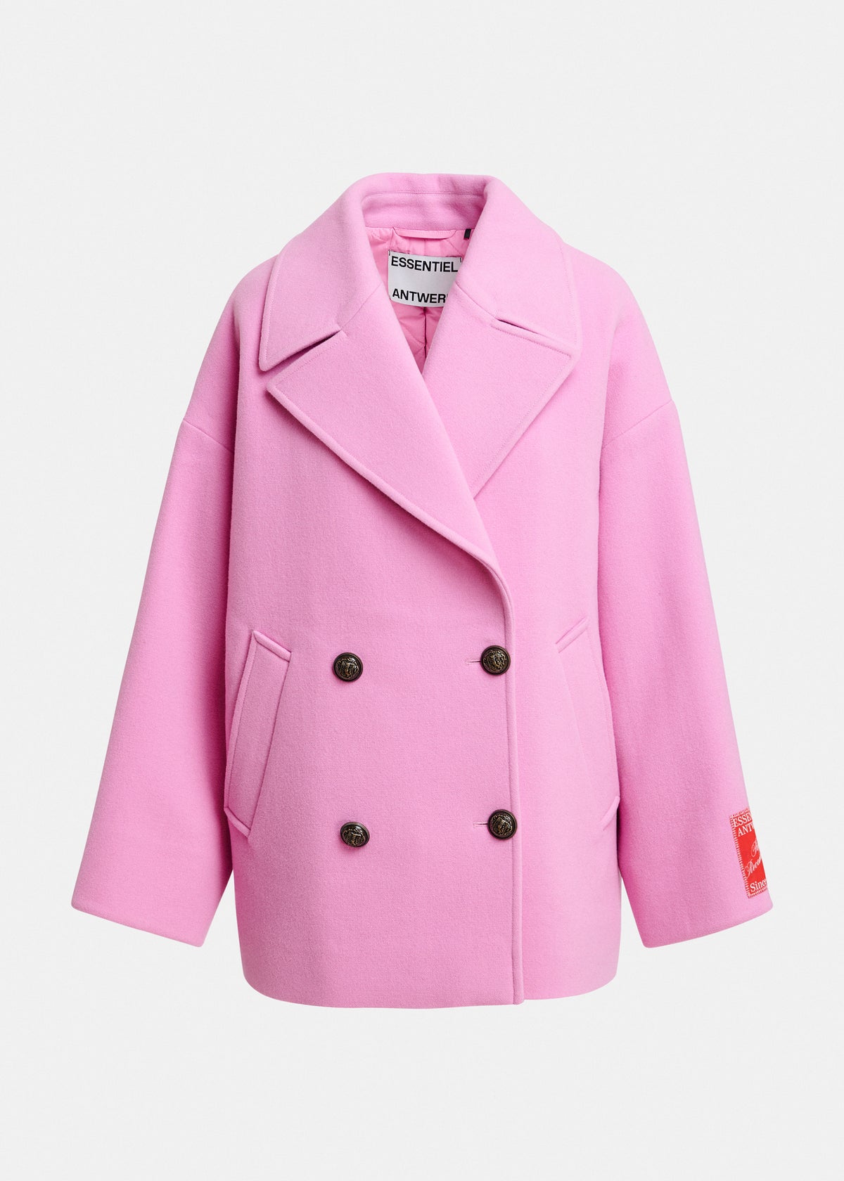 ESSENTIEL ANTWERP PINK KIDNEY OVERSIZED COAT 226