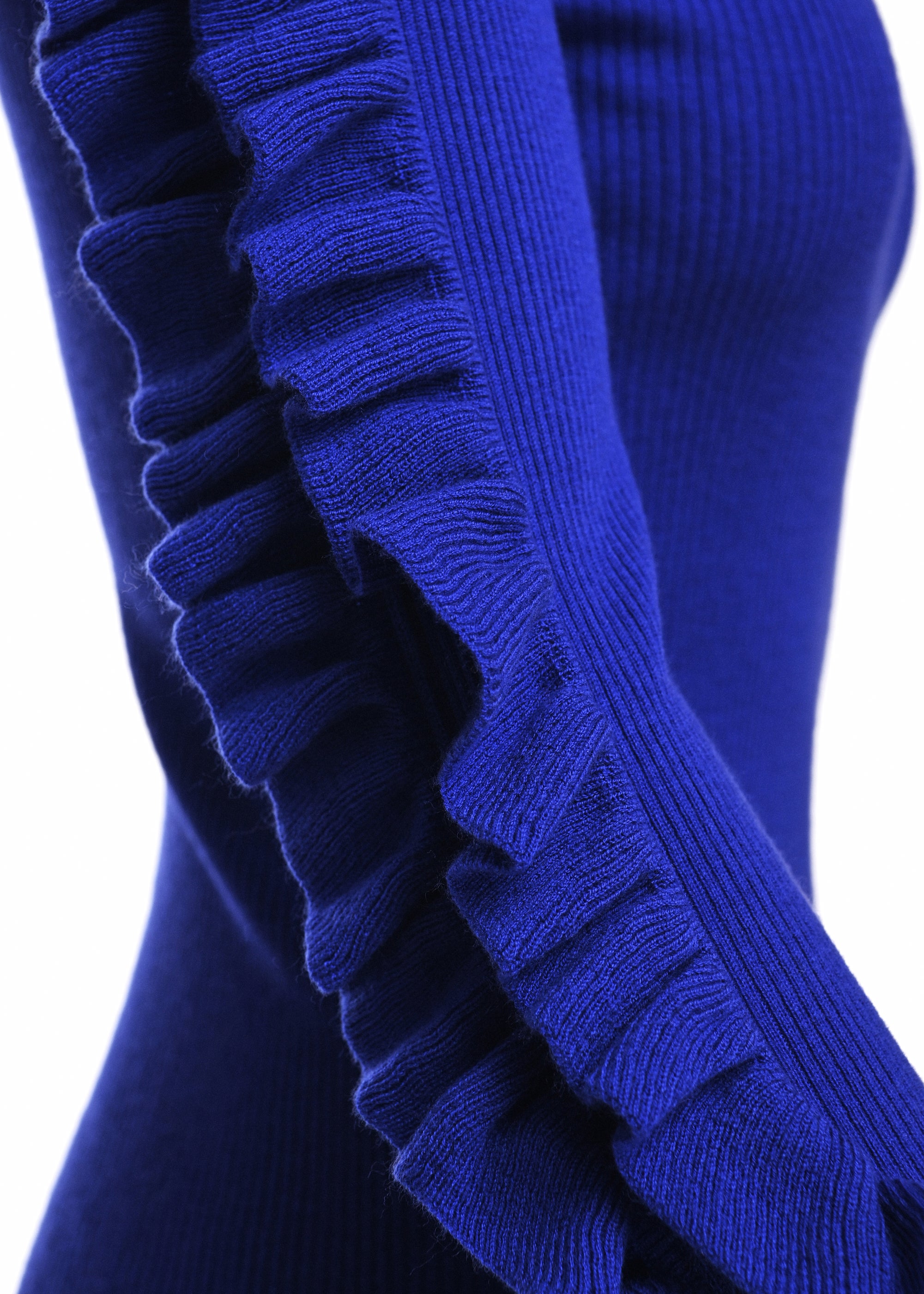ESSENTIEL ANTWERP BLUE KITTY PULLOVER WITH FRILLS 226