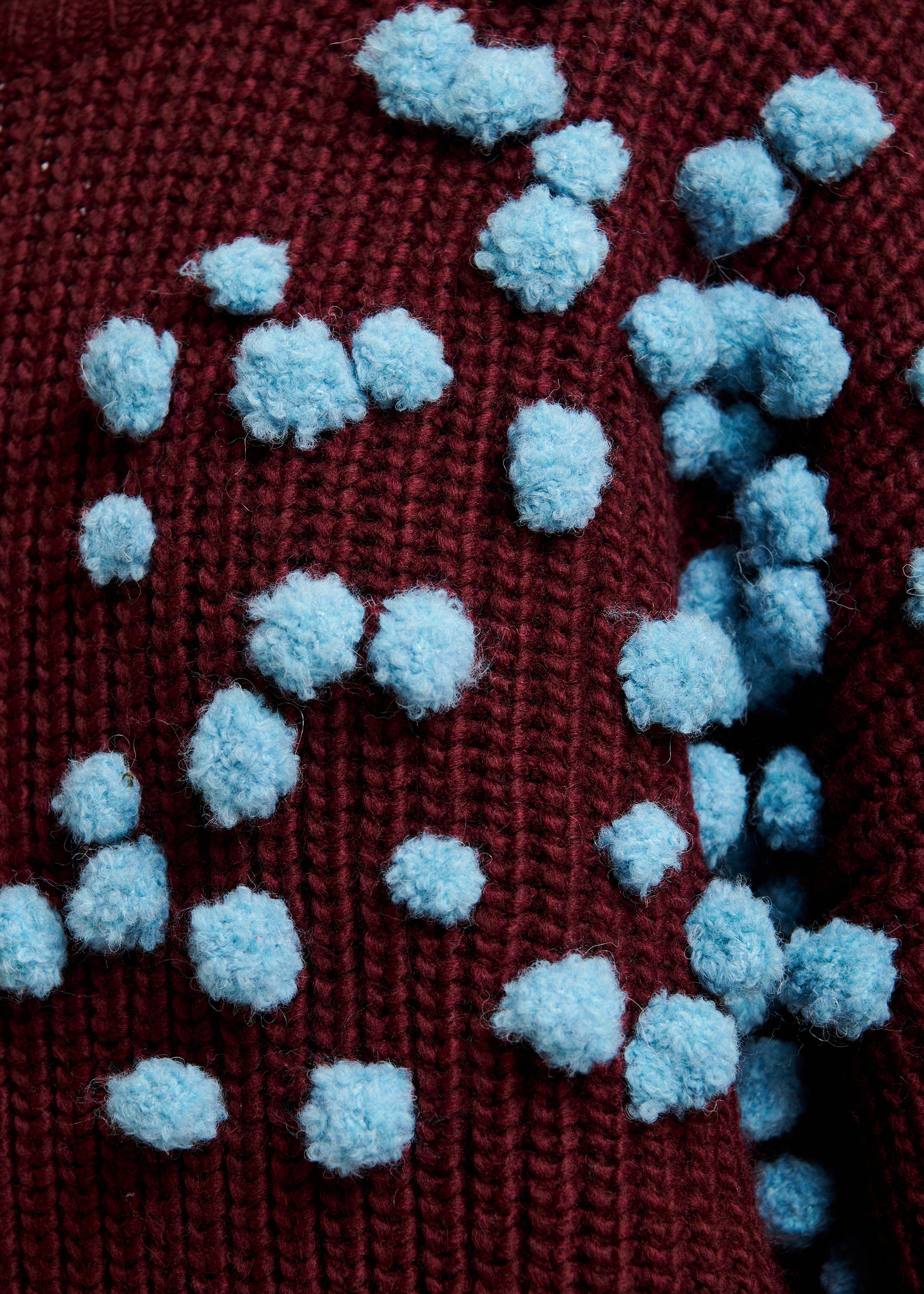 ESSENTIEL ANTWERP WINE KOSTAR EMBROIDERED PULLOVER 226