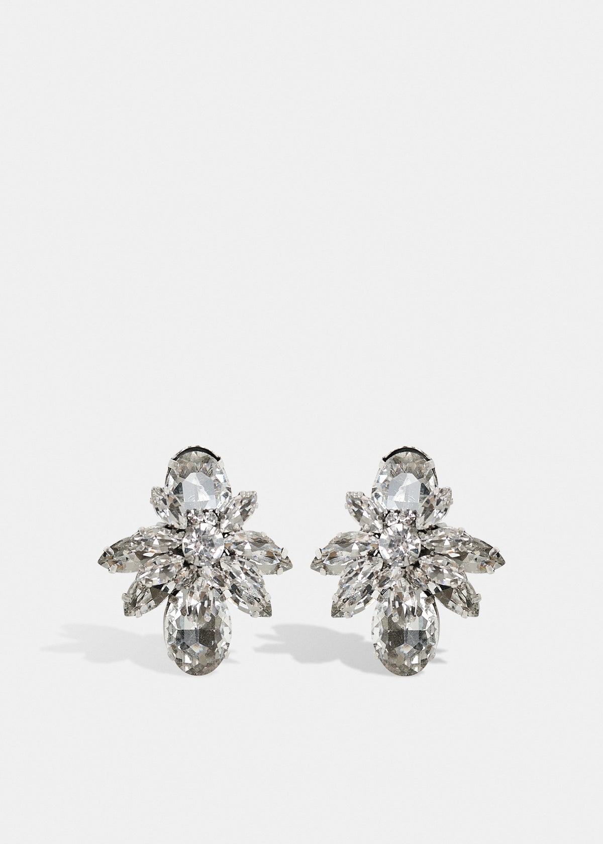 ESSENTIEL ANTWERP GREY KUBITO RHINESTONE EARRINGS 226