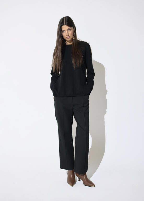 LOLA CASADEMUNT BLACK KNIT LF2611002 226