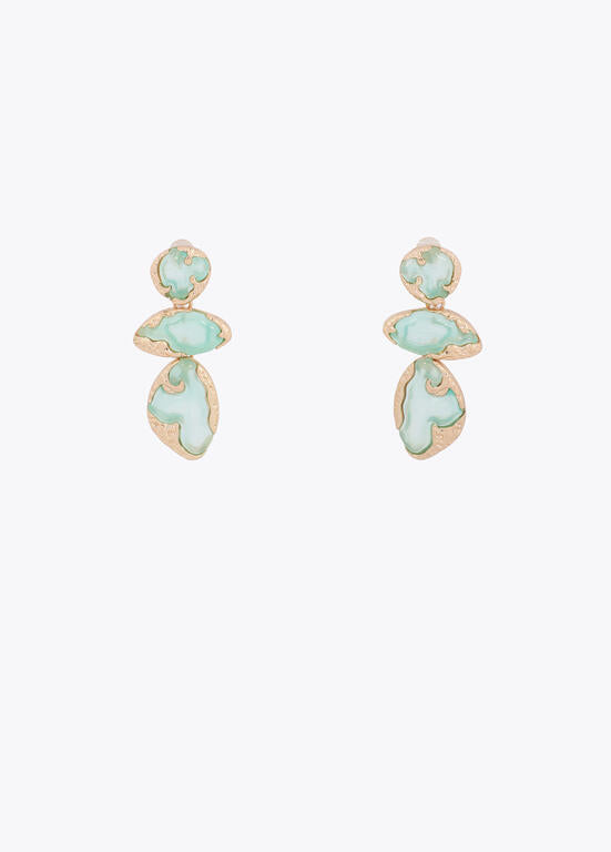 LOLA CASADEMUNT AQUA METALLIC EARRINGS 2603056 126