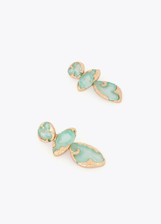LOLA CASADEMUNT AQUA METALLIC EARRINGS 2603056 126