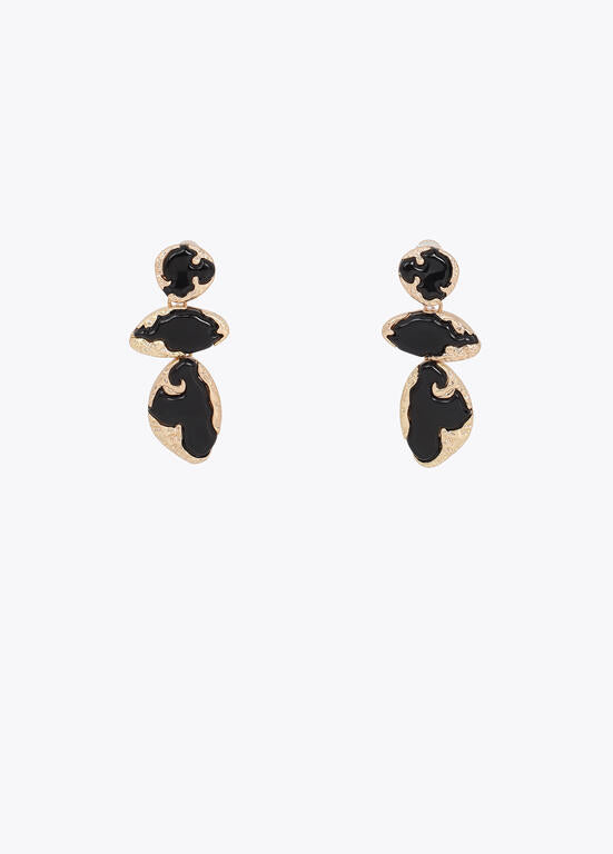 LOLA CASADEMUNT BLACK GOLD EARRINGS 2603056 126