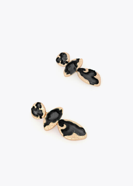 LOLA CASADEMUNT BLACK GOLD EARRINGS 2603056 126