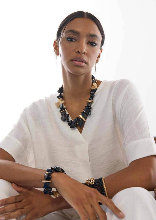 LOLA CASADEMUNT BLACK ROCK NECKALCE 2603076 126