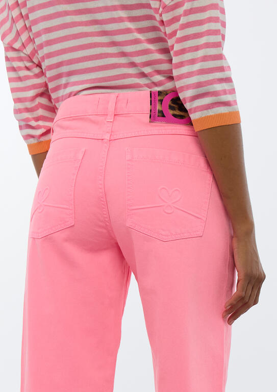 LOLA CASADEMUNT PINK CARROT FIT TROUSERS LS2614019 126