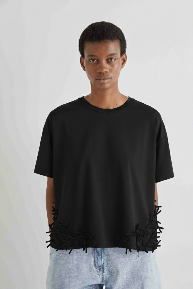 MEIMEIJ BLACK TSHIRT M6PX01 126