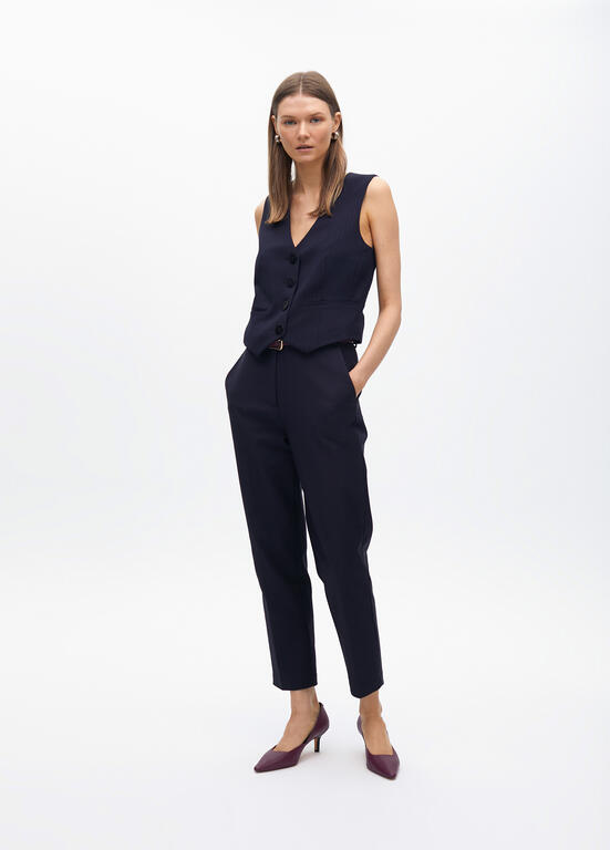 LOLA CASADEMUNT NAVU CHINO TROUSERS 2514010 225
