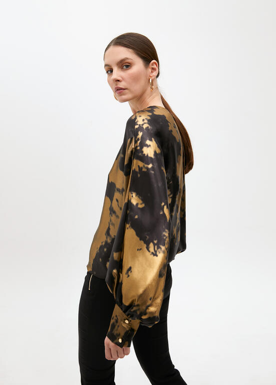 LOLA CASADEMUNT GOLD OVERSIZED TOP 2515021 225