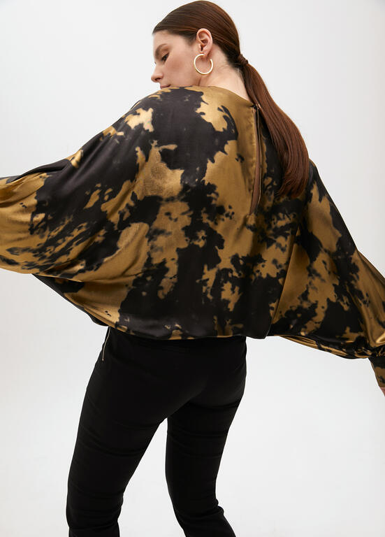 LOLA CASADEMUNT GOLD OVERSIZED TOP 2515021 225