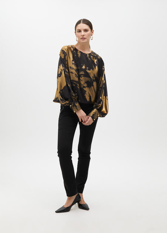 LOLA CASADEMUNT GOLD OVERSIZED TOP 2515021 225