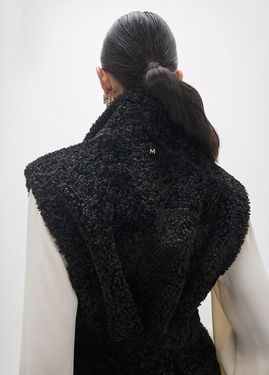 LOLA CASADEMUNT MAITE BLACK GILET MF2601008 226
