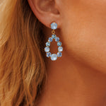 CAROLINE SVEDBOM - MINI DELIA EARRINGS RHODIUM SKY COMBO 100298131901 126