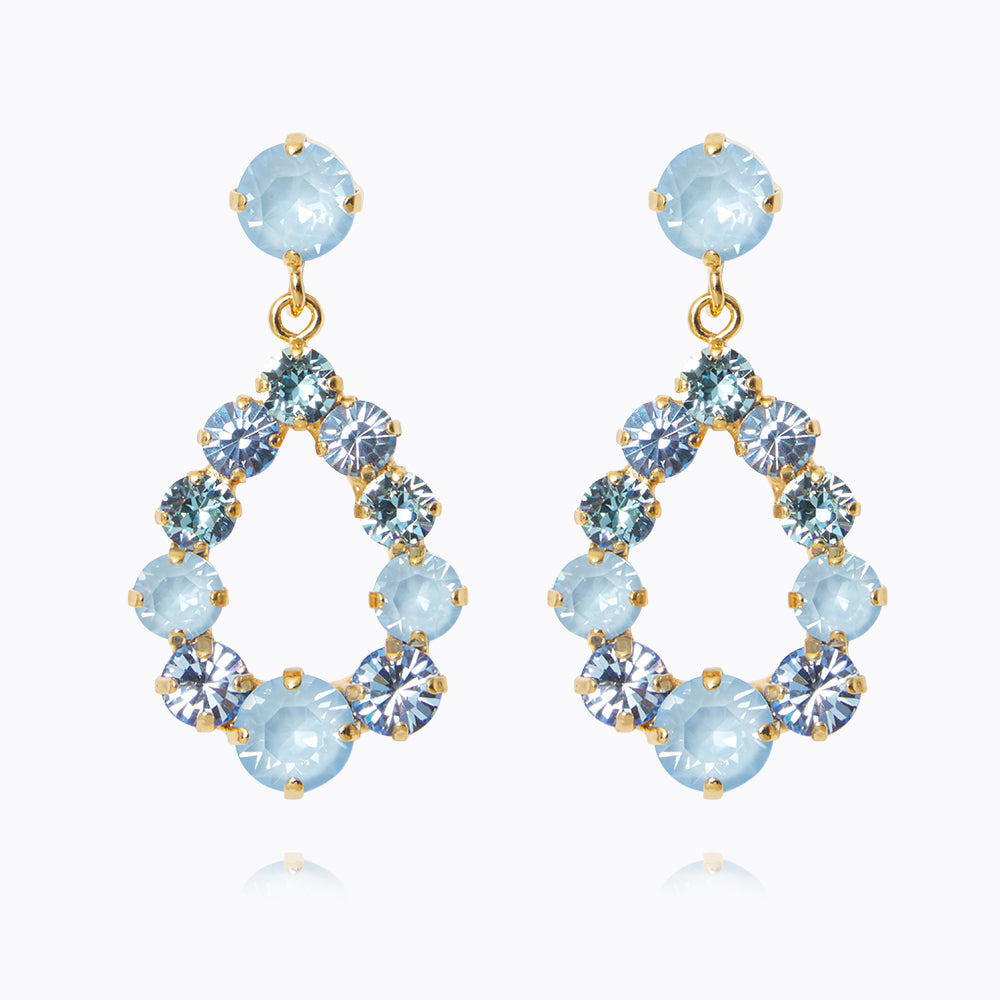 CAROLINE SVEDBOM - MINI DELIA EARRINGS RHODIUM SKY COMBO 100298131901 126