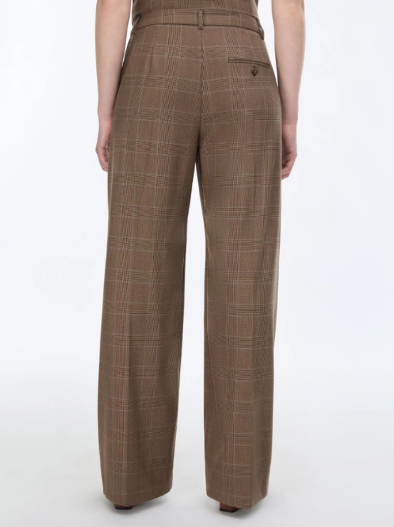 IBLUES BROWN WIDE LEG TROUSERS IBLMOLO 226