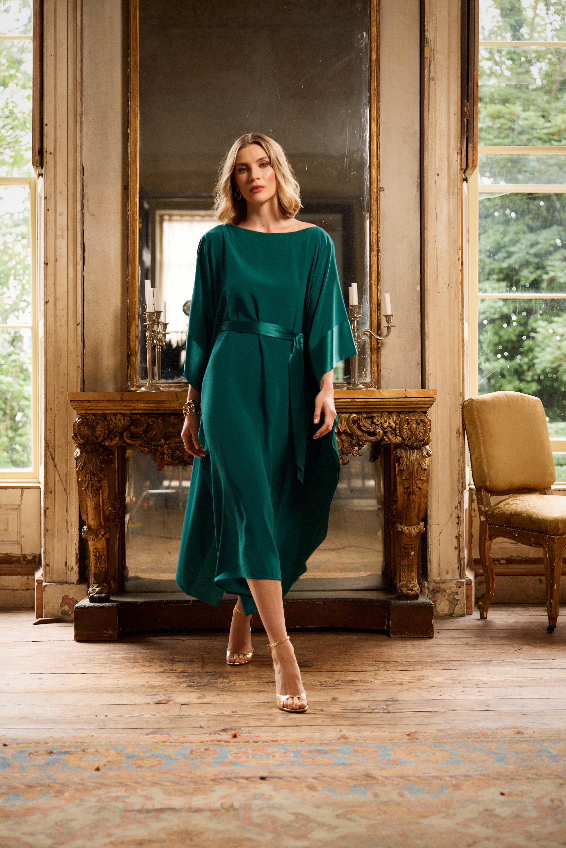 MONESSA JOAN GRAINNA TEAL DRESS 225