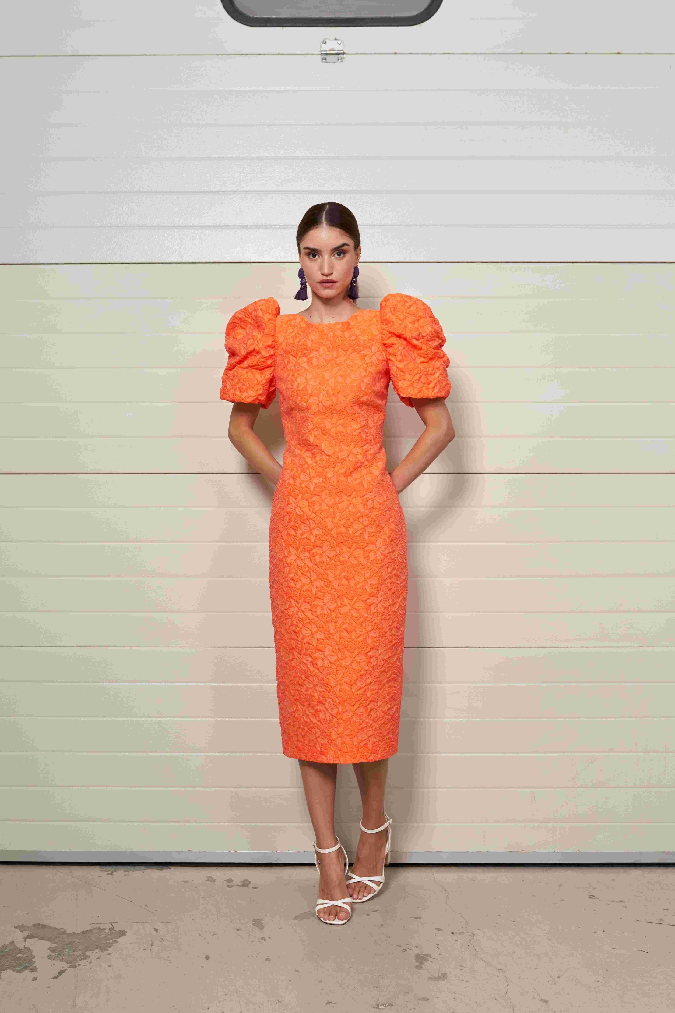 moskada orange dress 8311colorange shop macbees killarney ireland