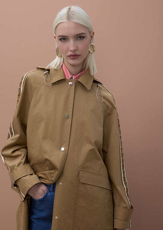 LOLA CASADEMUNT MITE BEIGE TRENCH COAT MS2601004 126