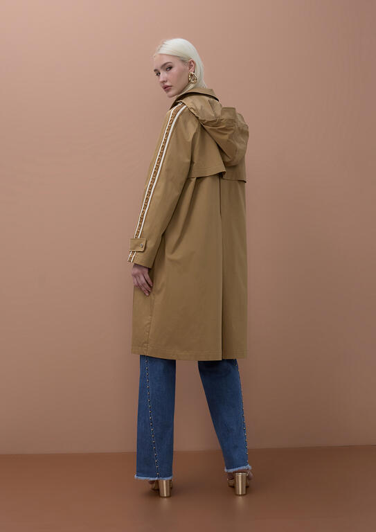 LOLA CASADEMUNT MITE BEIGE TRENCH COAT MS2601004 126