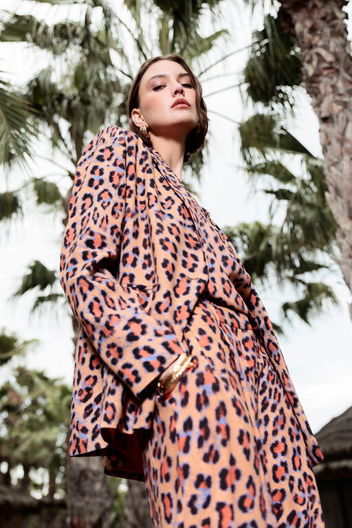 LOLA CASADEMUNT MITE ANIMAL ANIMAL PRINT JACKET MS2602005 126