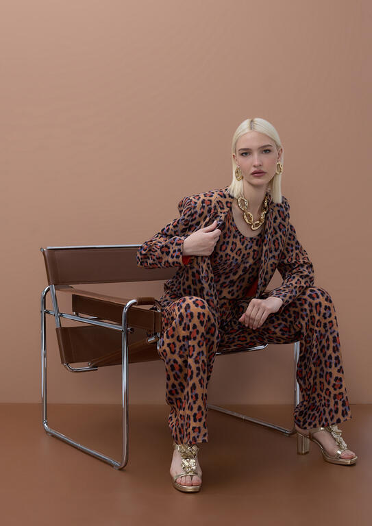 LOLA CASADEMUNT MITE ANIMAL ANIMAL PRINT JACKET MS2602005 126