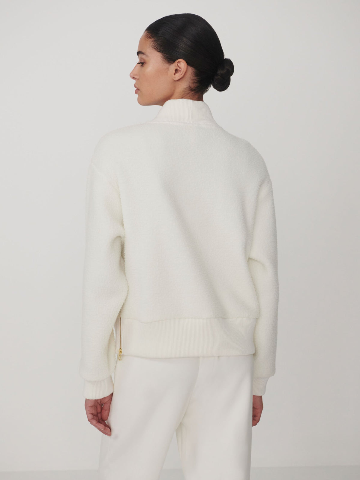 VARLEY CREAM MUMFORD HALF ZIP FLEECE 226