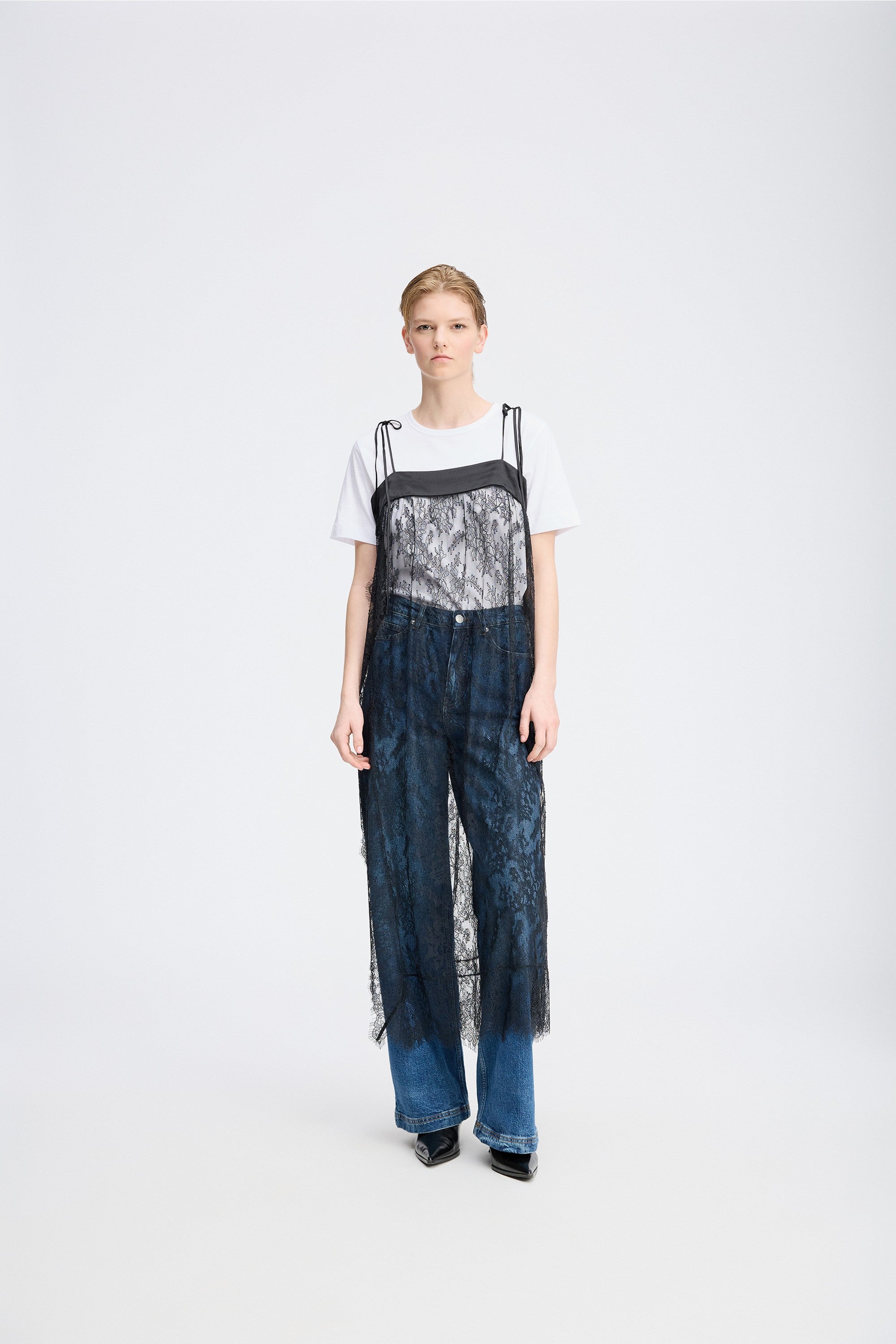 munthe black lace slip stocked at macbees ireland
