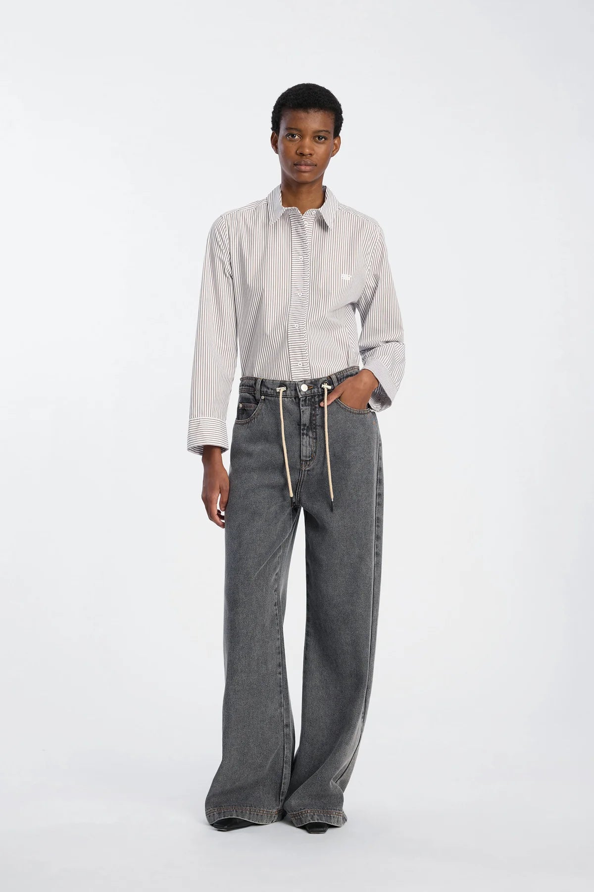 munthe obey grey jeans stocked at macbees ireland