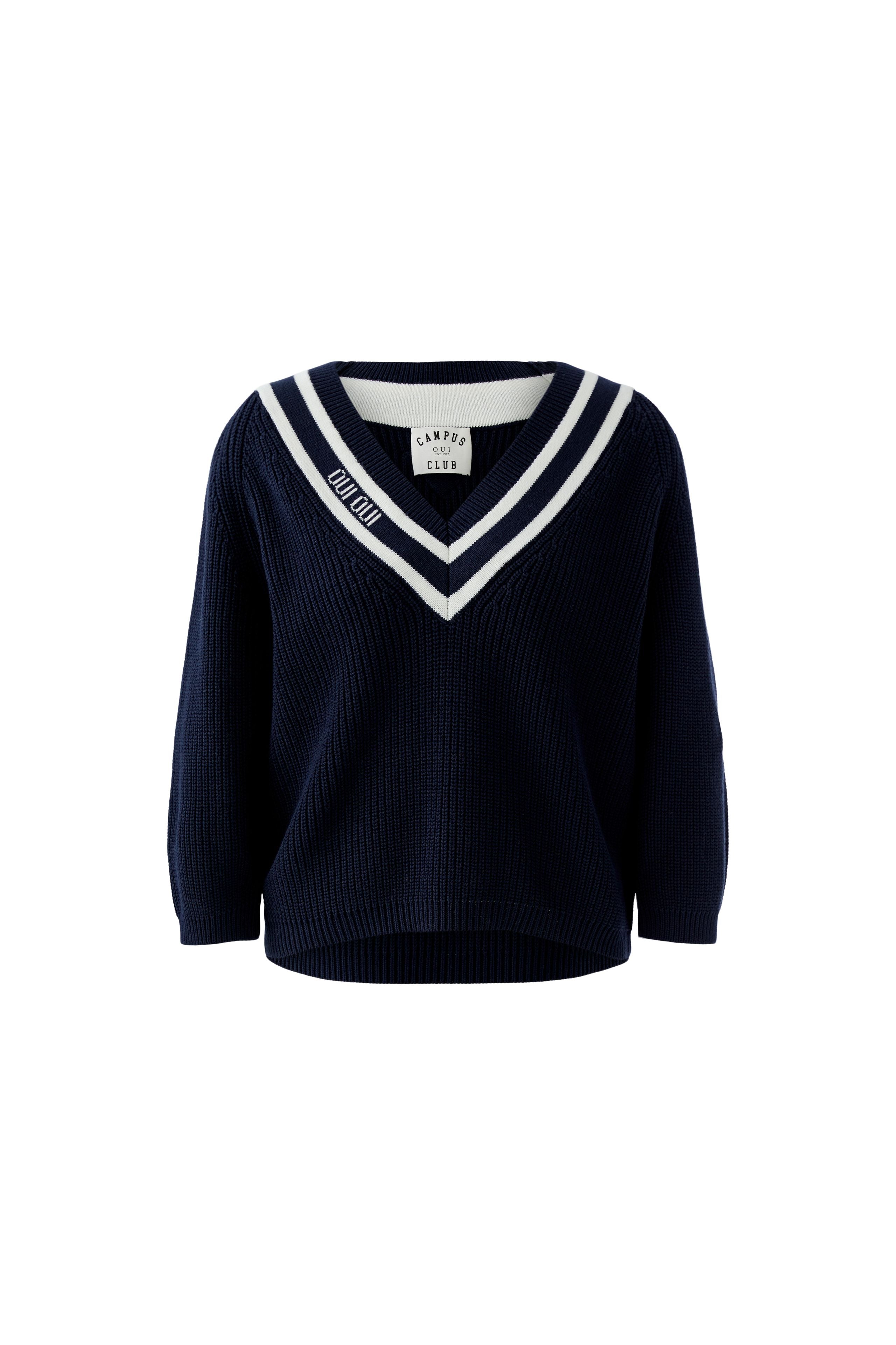 oui blue jumper 96499 shop macbees ireland