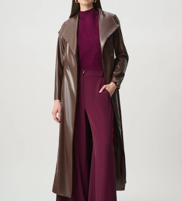 JOSEPH RIBKOFF BROWN COAT 264968 4525 226