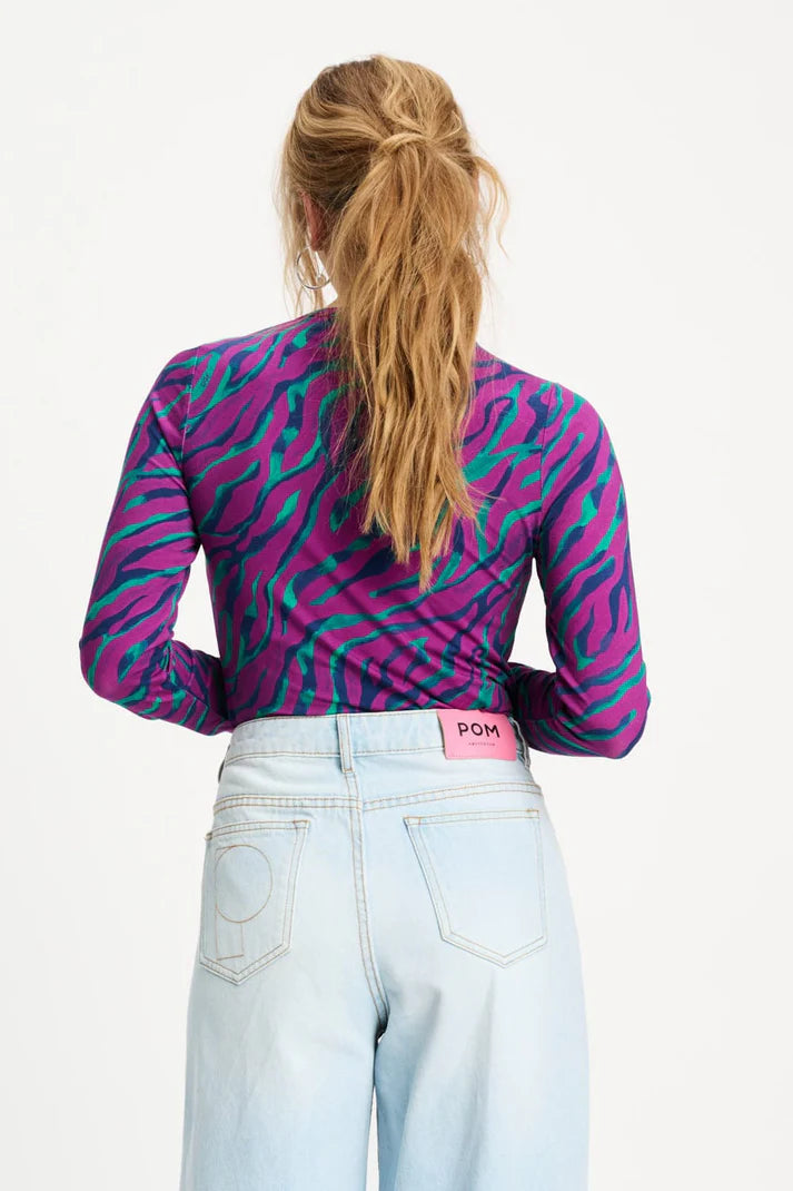 POM LONGSLEEVE - ANIMAL PURPLE SP9447 126