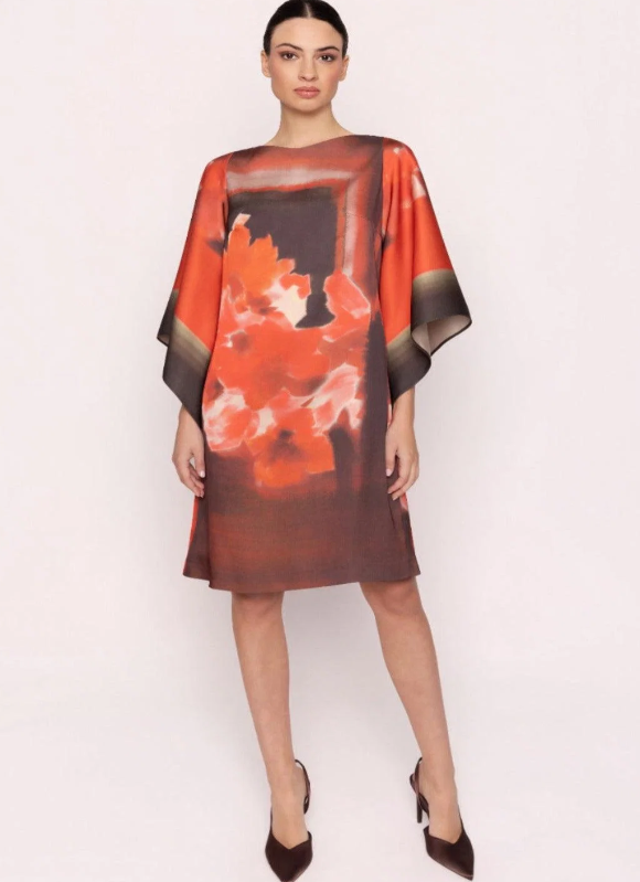 CARLA RUIZ RED SATIN DRESS 53146 226