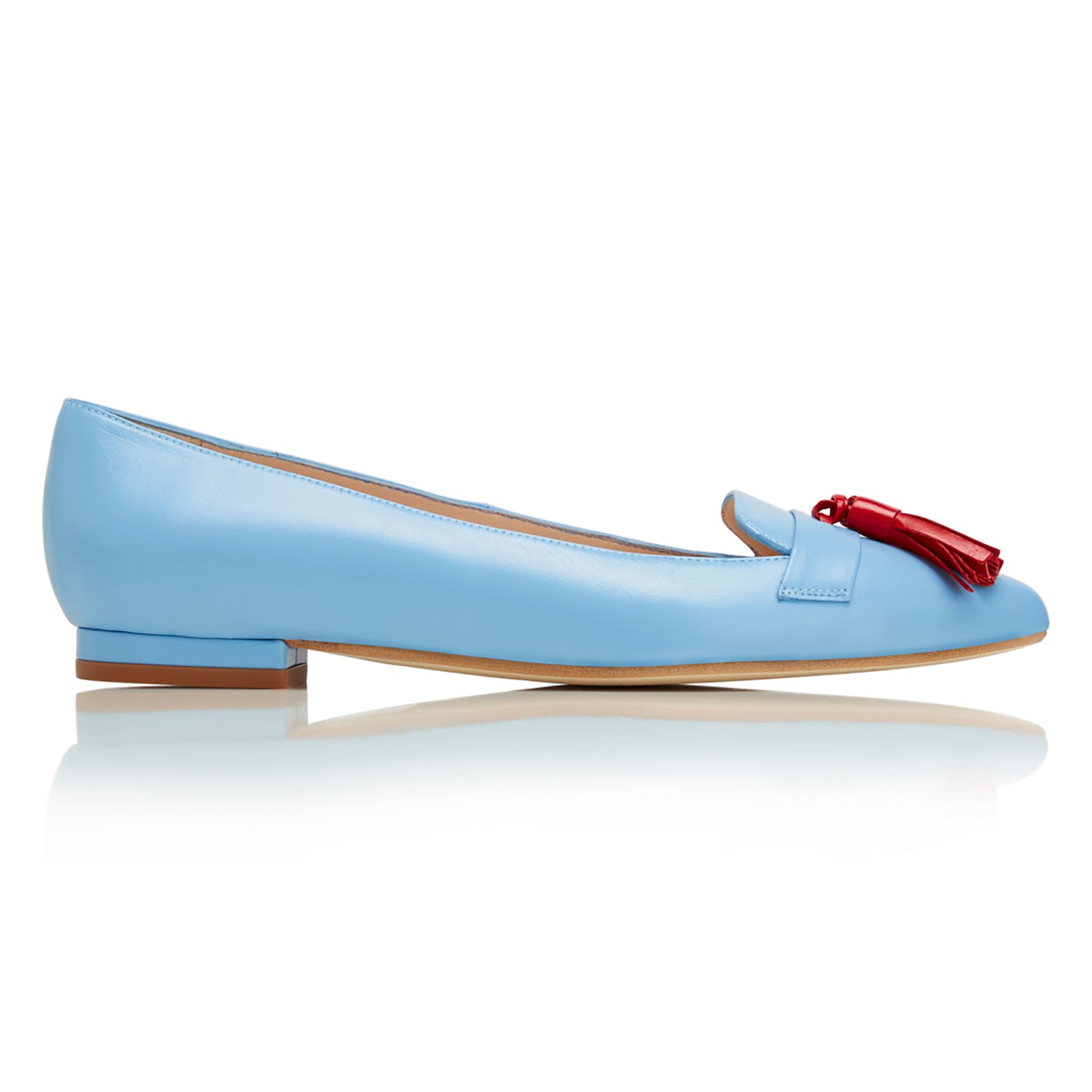 NICKI HOYNE SOPHIE BLUE AND RED TASSEL SHOE 123