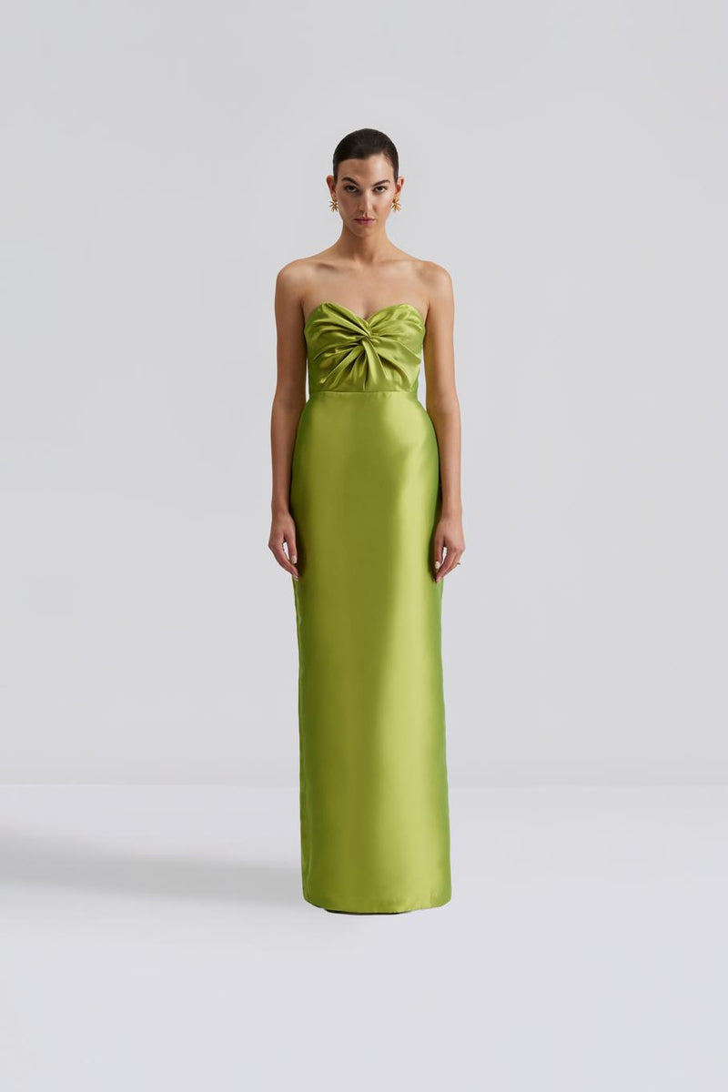 green emerald velvet dress Haley Maxi Dress Brown main image 0