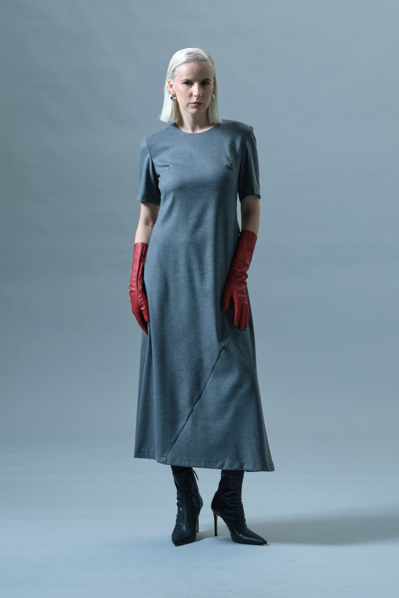 ICONA GREY LONG DRESS  RI5CO017 225