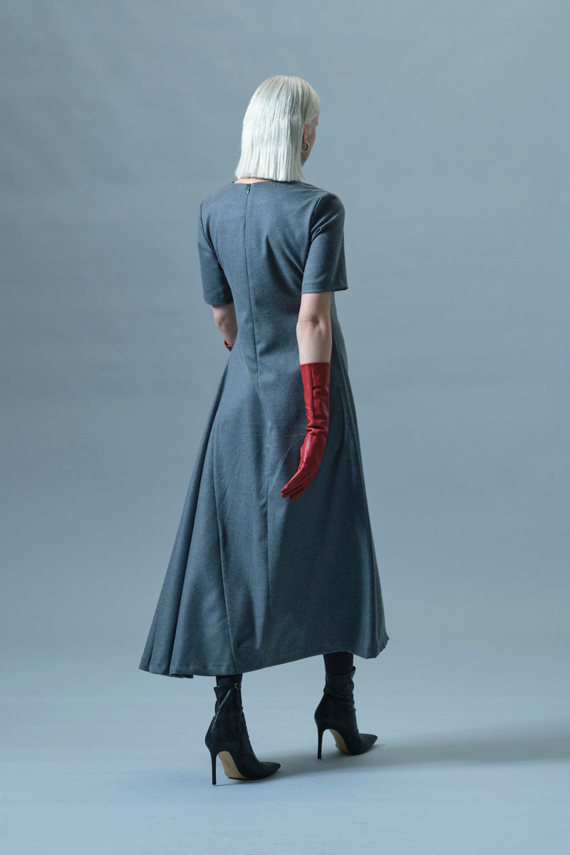 ICONA GREY LONG DRESS  RI5CO017 225