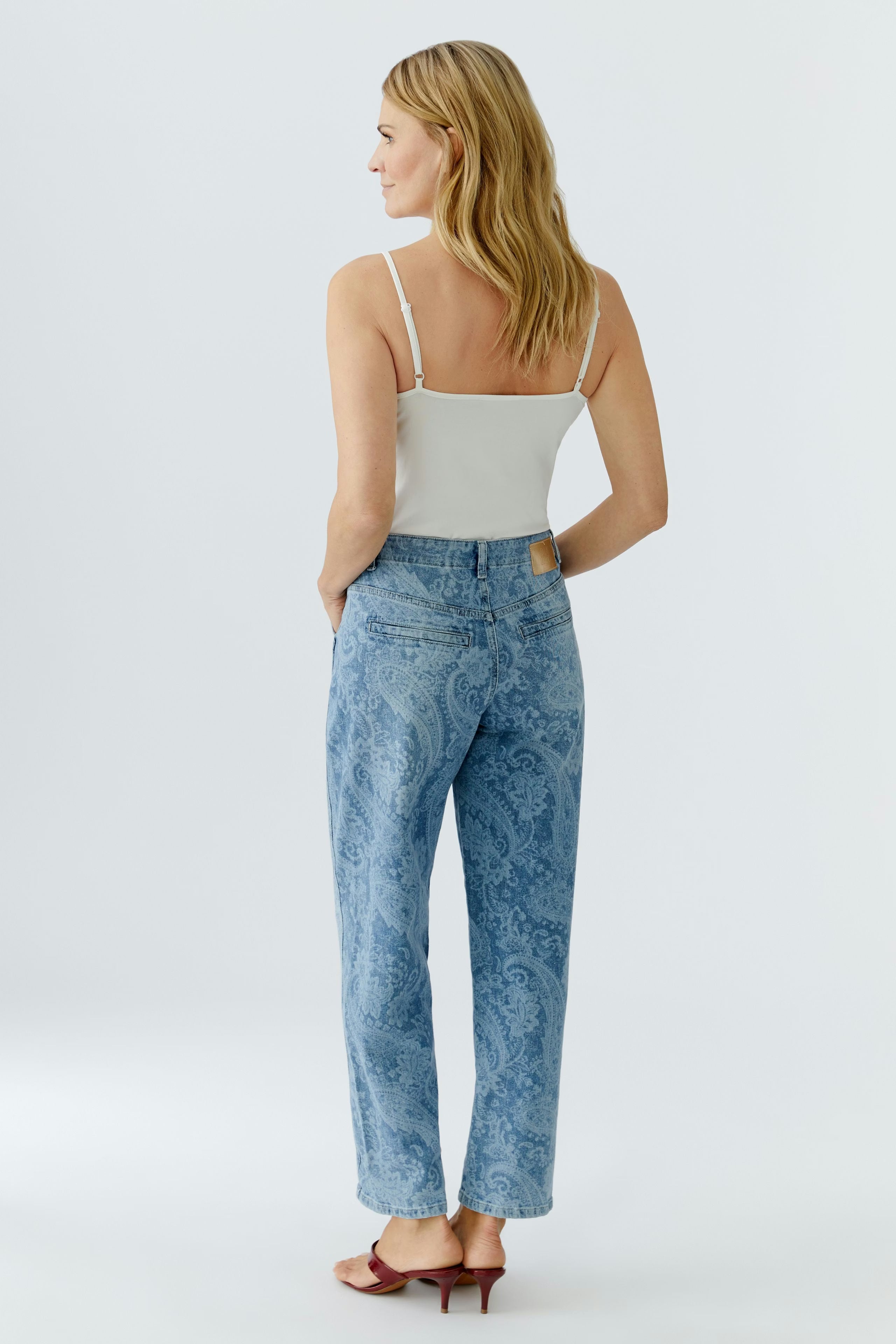 OUI DENIM TAPERED JEANS 96558 126