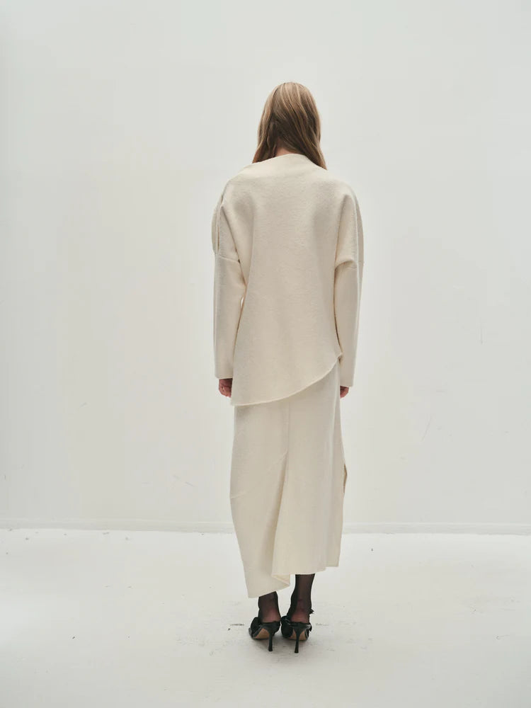 VIKTORIA CHAN RHEA IVORY NECK KNIT 225