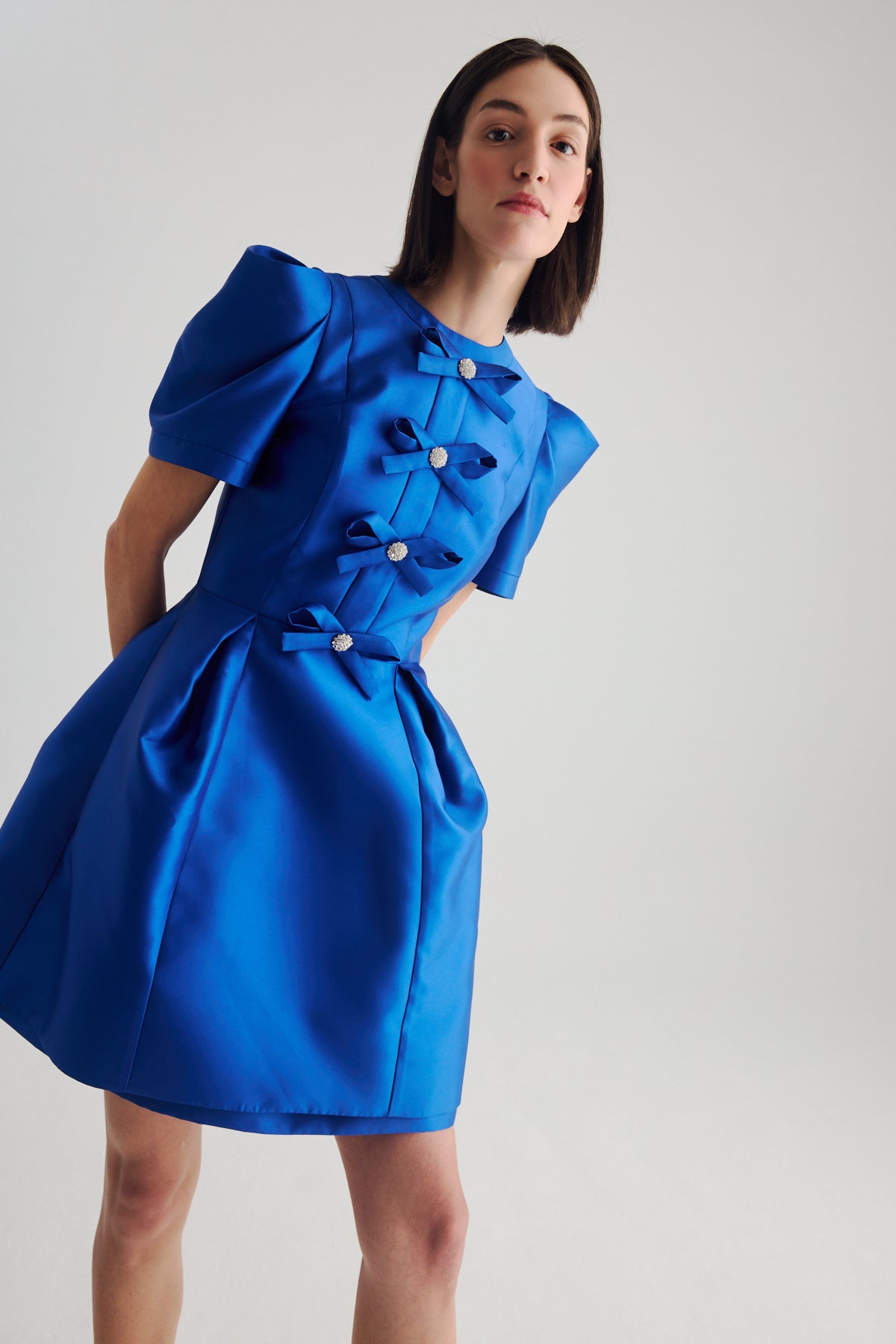 BIRELIN COUTURE BLUE BOW DRESS 05-106 226