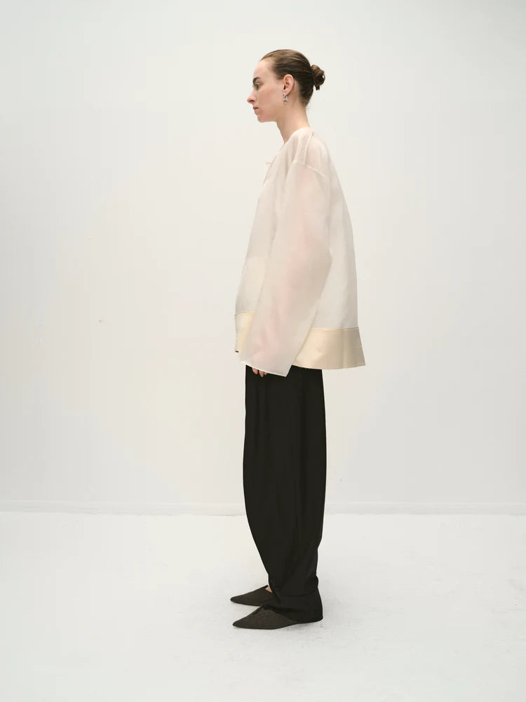 VIKTORIA CHAN COSMO BLACK CUFF END TROUSERS  225