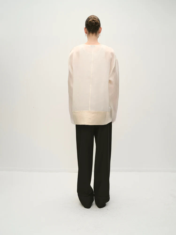VIKTORIA CHAN COSMO BLACK CUFF END TROUSERS  225