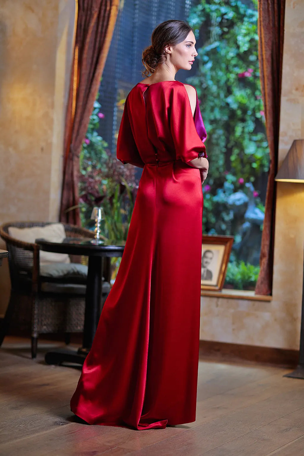 Fely Campo Jewel Red Dress 22419 222