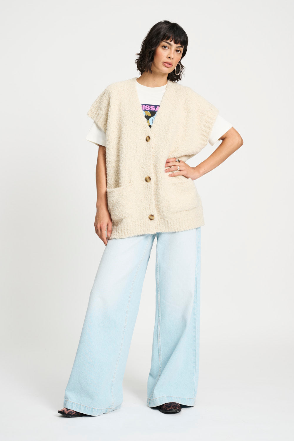 POM CARDIGAN - LE BLANC SP9266 225
