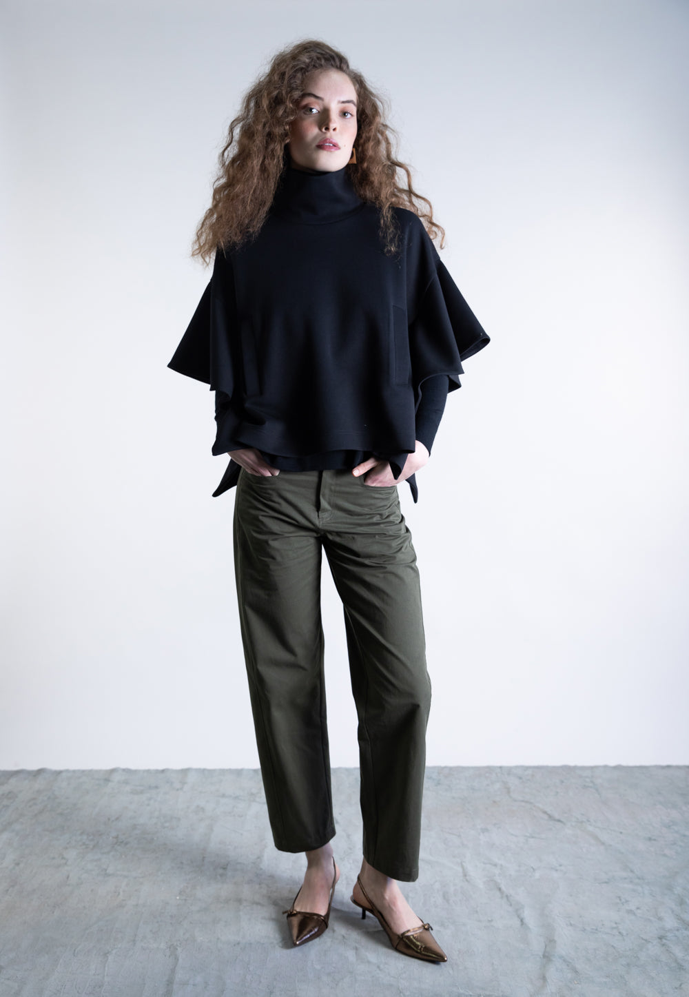PSOPHIA  BLACK KNIT 107PON2438 225