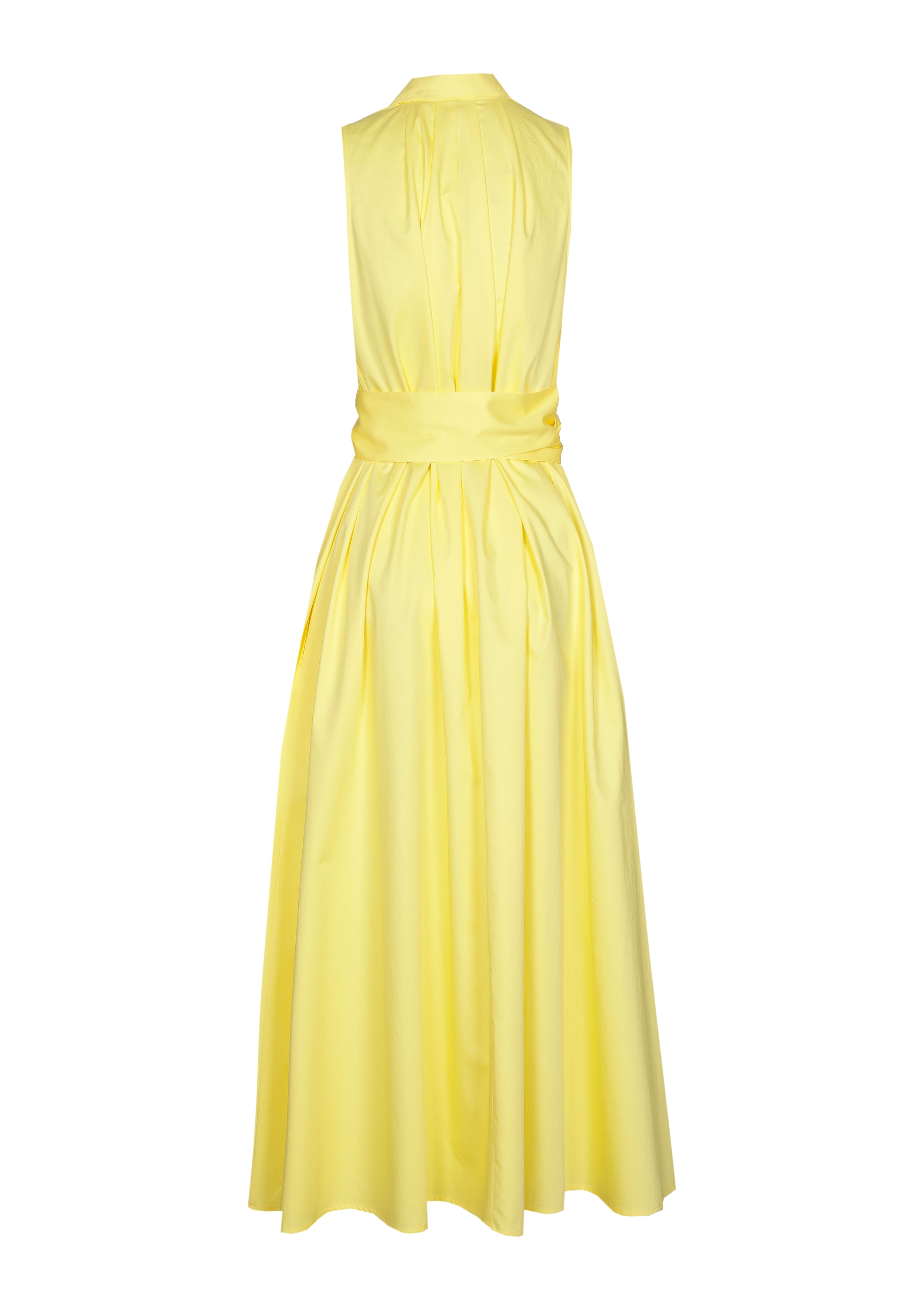 CAROLINE BISS YELLOW SLEEVELESS DRESS 1128 126