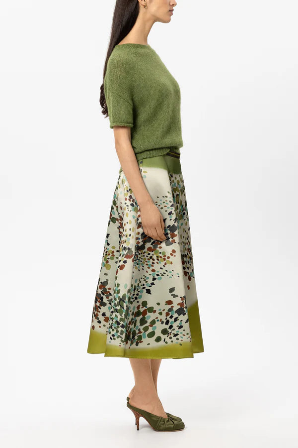 LUISA CERANO KHAKI ROUND NECK KNIT 148805 226