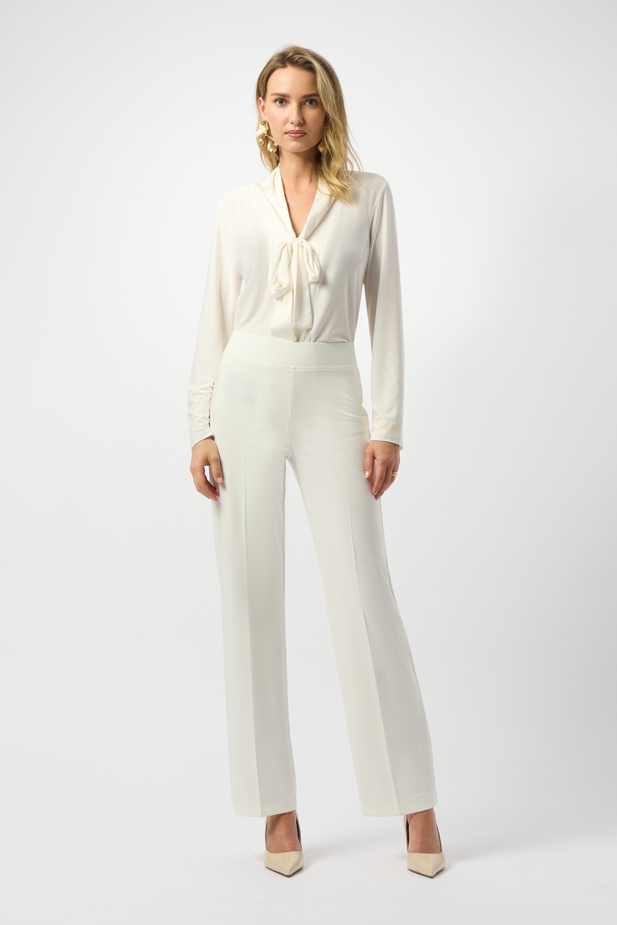JOSEPH RIBKOFF  WHITE LDS PANT 153088F25-3984- 225